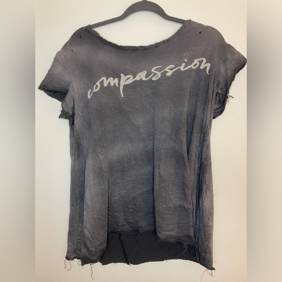 Magnolia Pearl Tops - Magnolia Pearl Cotton Compassion Babydoll Tee